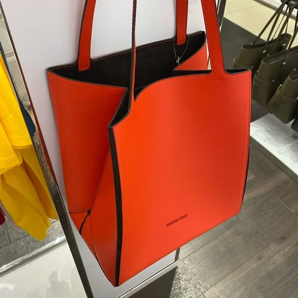 Michael Kors Vibrant Orange Tote - Picture 8 of 9